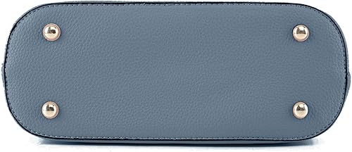 Miniatura 4 de SG SUGU - Bandolera liviana estilo domo mediana, bandolera cruzada estilo cúpula con borlas, bolsillo con cremallera y correa ajustable