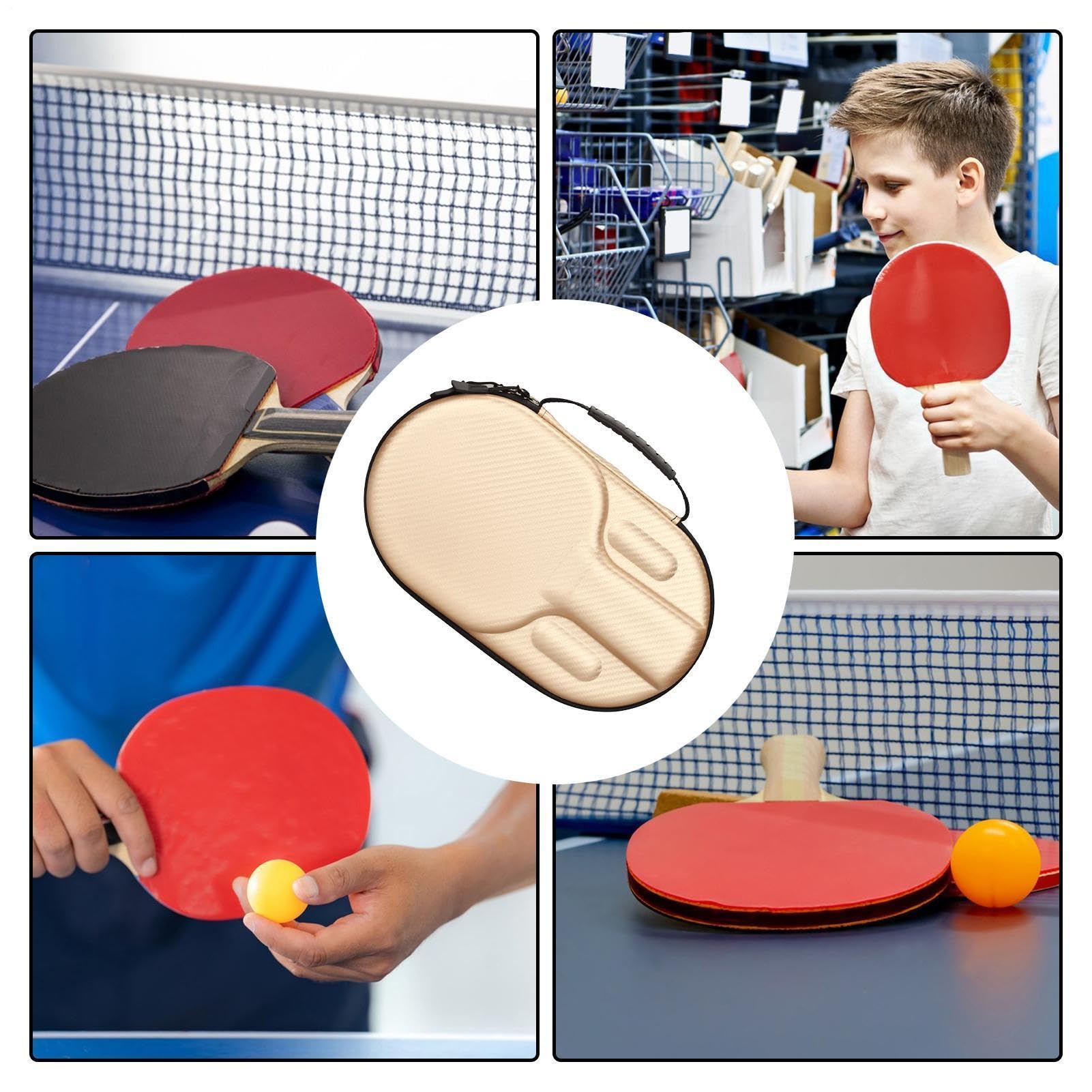 Valigetta rigida per ping-pong, borsa per il trasporto, per bambini, adolescenti, giocatori di club, squadre scolastiche, appassionati di torneo, palestra, atleti, parchi, campi estivi