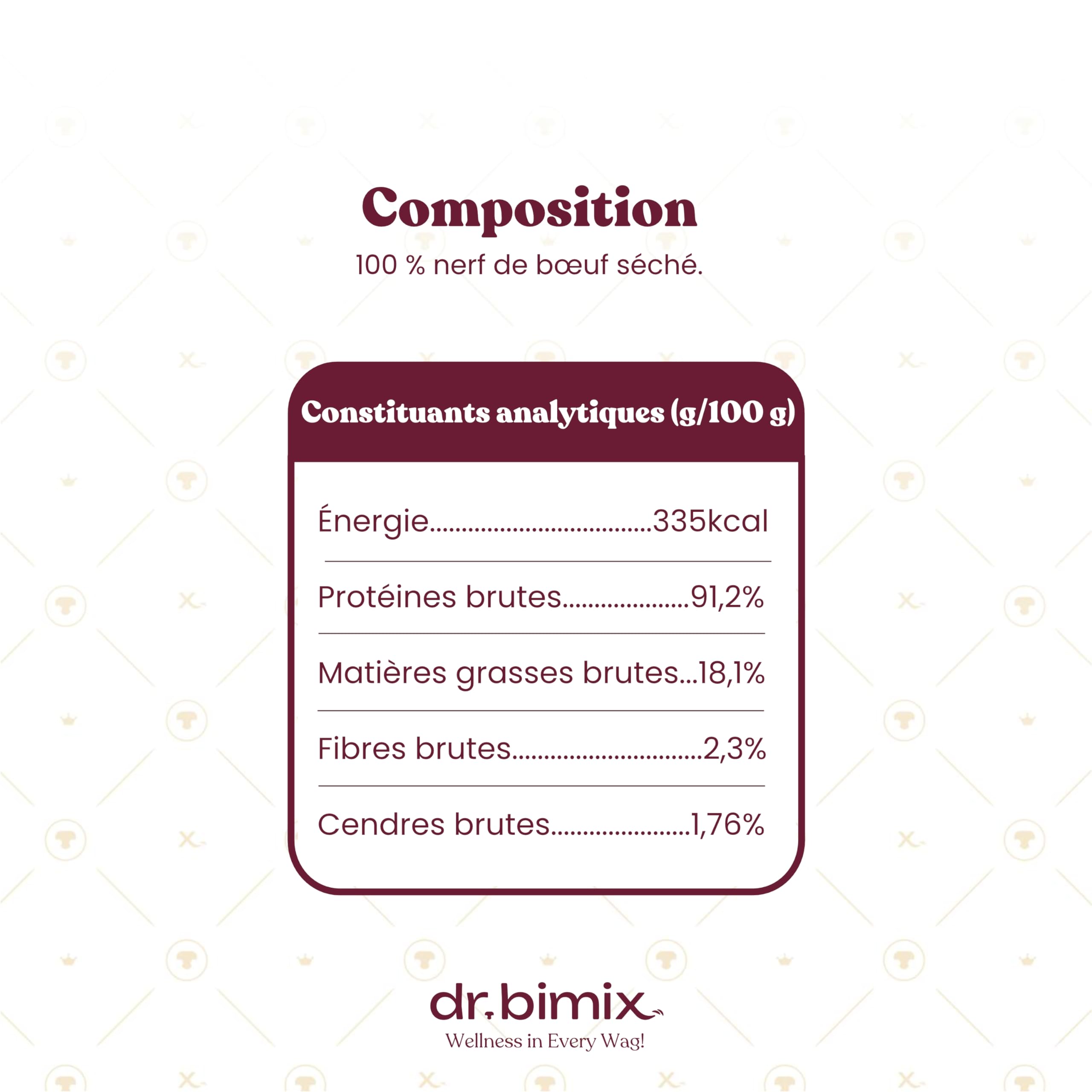 Nerfs de bœuf pour Chiens 15cm – Snack Naturel déshydraté – sans additifs – Friandises à Mâcher pour Chien - Dureté élevée – 450 g (20 pièces) | dr. bimix Bullnerves pour le bien-être des chiens, haute dureté, sans additifs, 1 paquet (20 pièces)