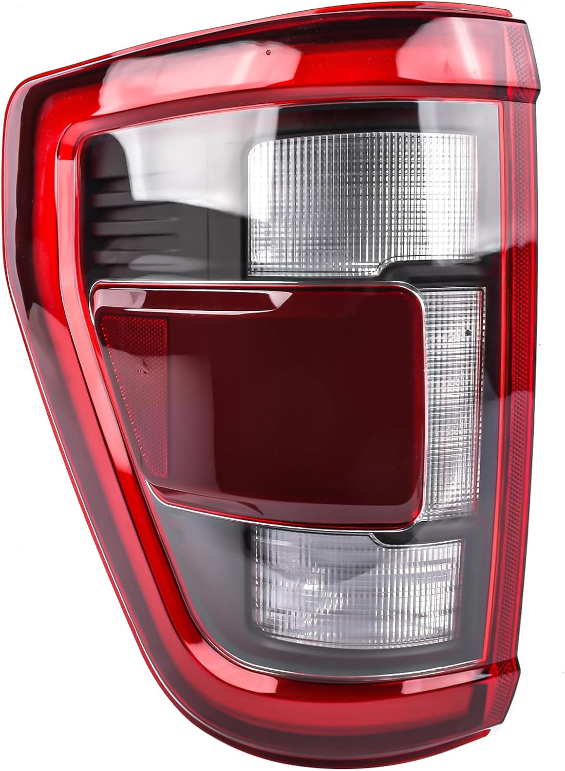 Rear LED Taillight Assembly Lamps with Blind Spot Left Side Replacement for Ford F-150 2021 2022 2023 NL3Z-13405-E Black
