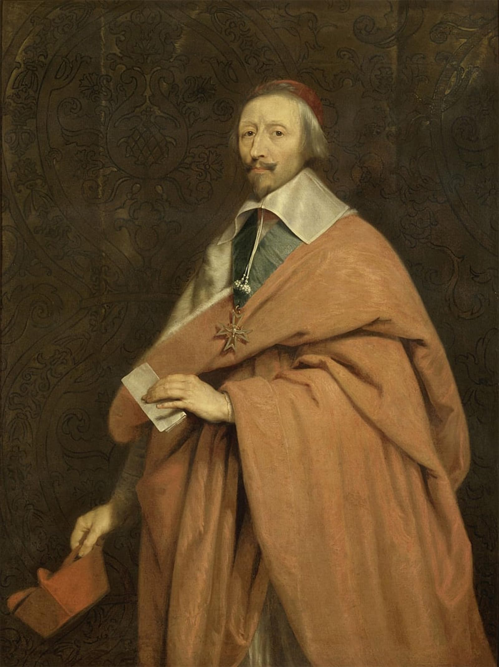 Pintura vintage del Cardenal De Richelieu: póster arte pared de 60x90cm para despachos 5