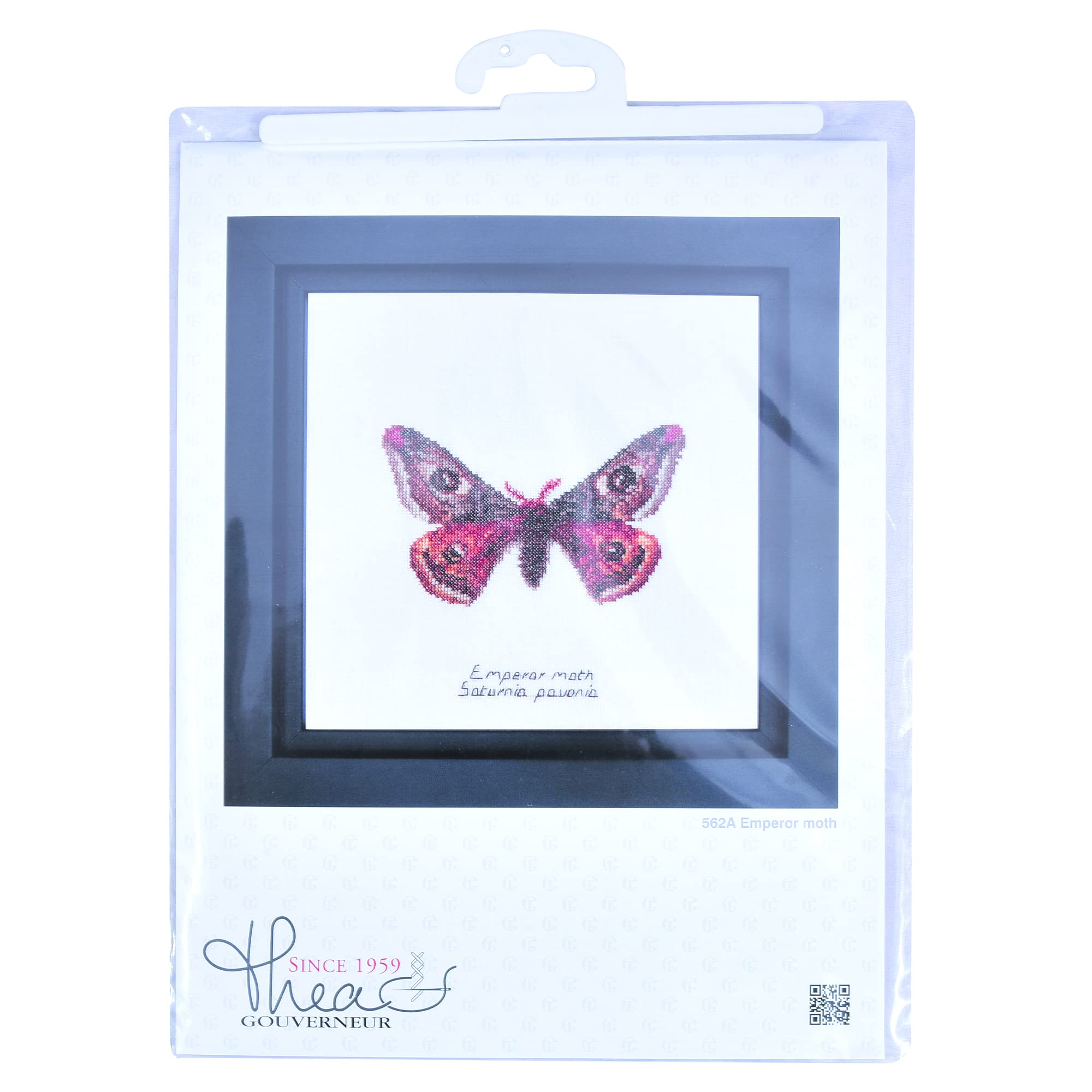 Point De Croix Thea Gouverneur - 2083-05 - Pensées - Kit Compté Point De Croix Kit Complet