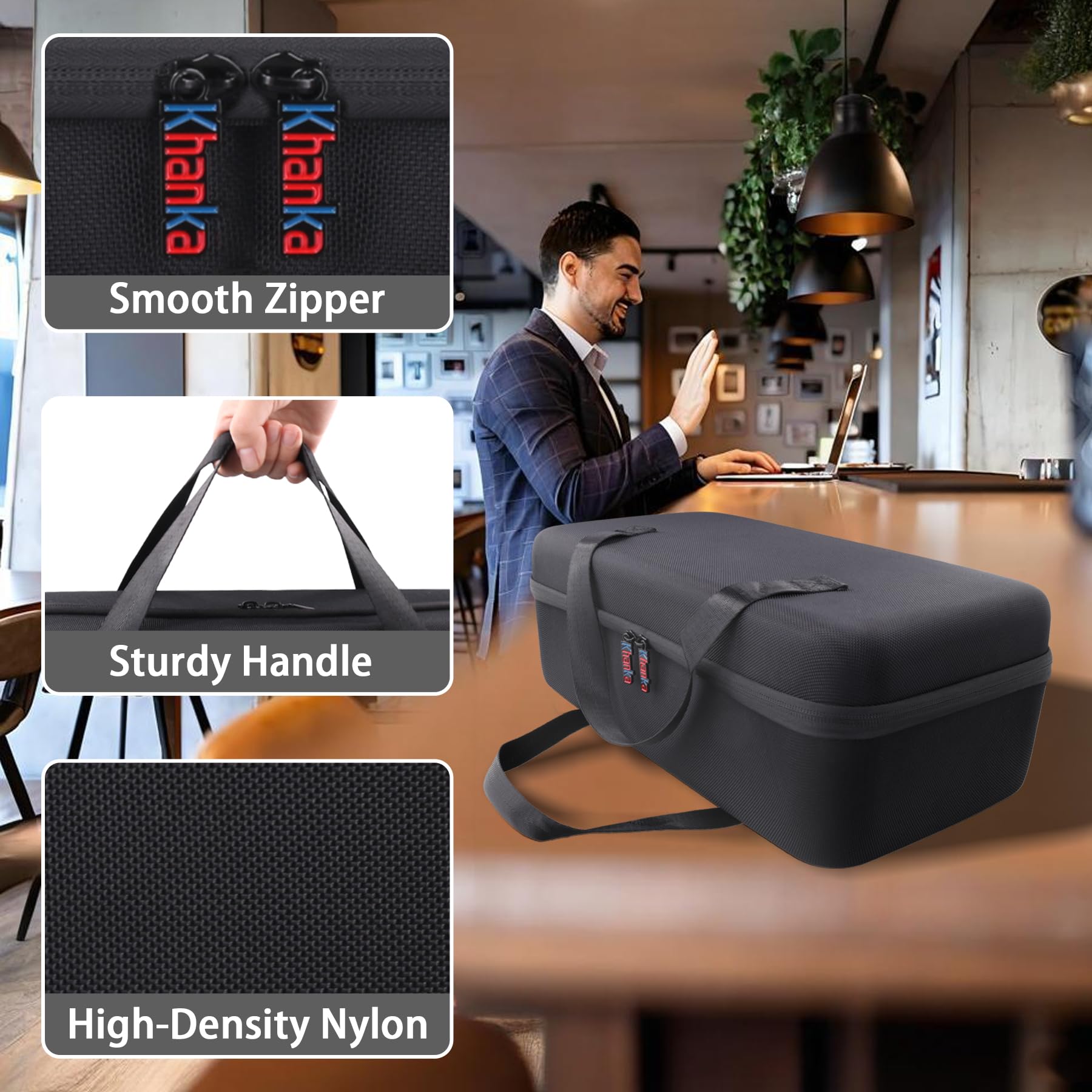 Khanka Harte Reisetasche für HP OfficeJet 250 All-in-One tragbare Drucker