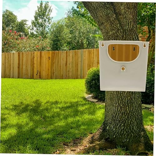 Vista 8 de POPETPOP Caja de cría de pájaros de 12 piezas, periquitos para periquitos, pajareras, al aire libre, caja de pájaros colgante, suministros