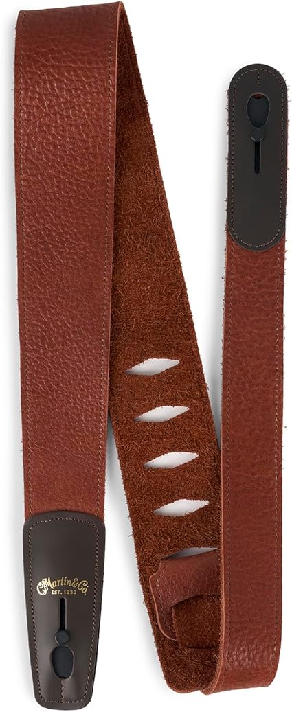 マーティン　レザースウェードギターストラップ　ブラウン Martin Leather/Suede Guitar Strap Brown | eBay