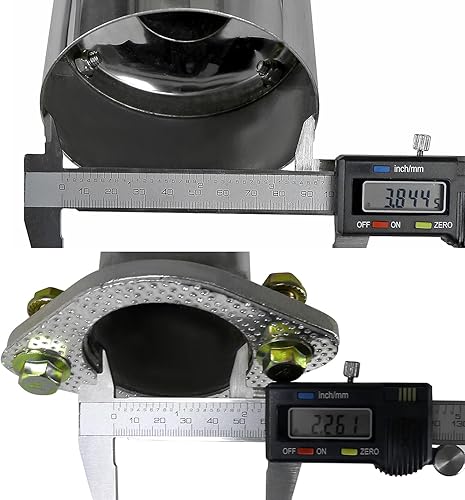 Miniatura 6 de Spec-D Tuning Sistema de silenciador de escape Catback estilo N1 de 4.5 pulgadas compatible con Honda Civic Si 3Dr 2002-2005