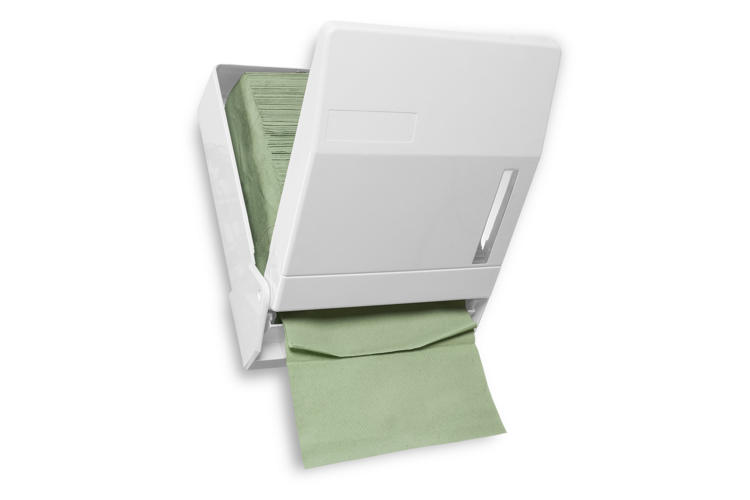 Funny Dozownik na 600 ręczników papierowych ZZ / V, zamykany, biały, 1 opakowanie (1 x 1 sztuka)