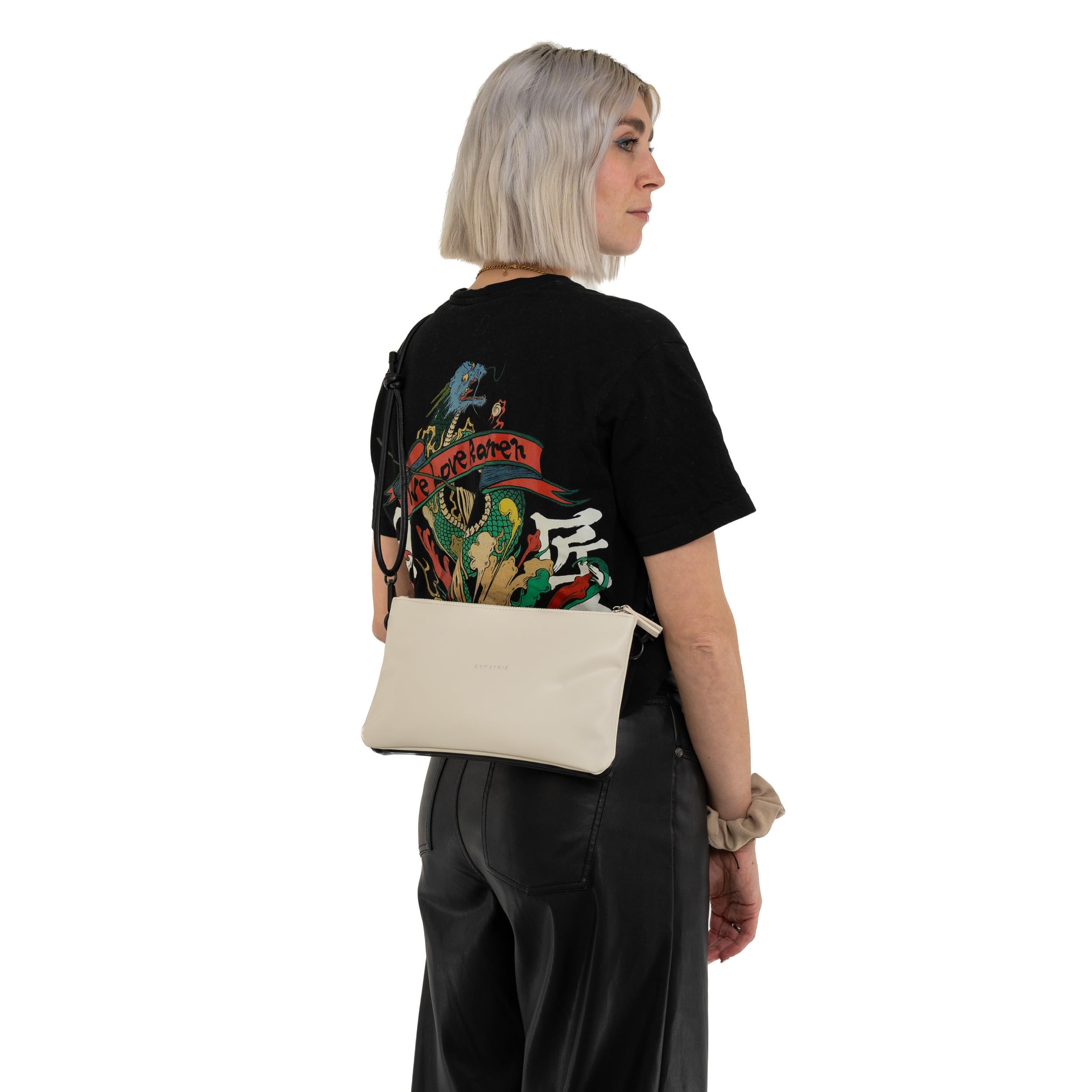 Expatrié Clutch Damen - Emilie - Stylische Umhängetasche für Hochzeit, Party & Freizeit - Kleine Handtasche in zwei Farben - Crossbody Bag für Frauen - Längenverstellbarer Schultergurt