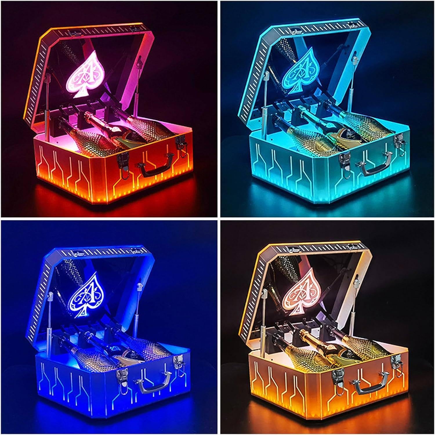 Amazon.co.jp: シャンパン LED ライトボックス光るカクテルボックス