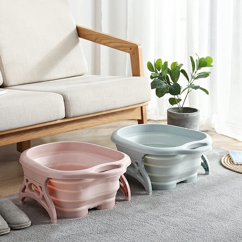 Buy Collapsible Foot Spa Soaking Bath Basin With Massage Roller