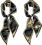 2PCS Hair Head Scarf Silk Feeling Long Satin Neck Satin Scarves for Handbag Cute Decoration Aesthetic Women 59 * 6.7''