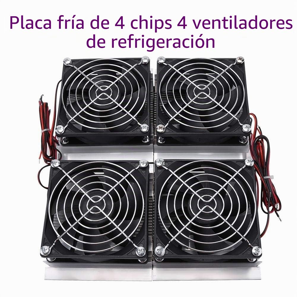 Refrigerador termoeléctrico de placa fría Peltier semiconductor alto rendimiento 240W con ventilador negro