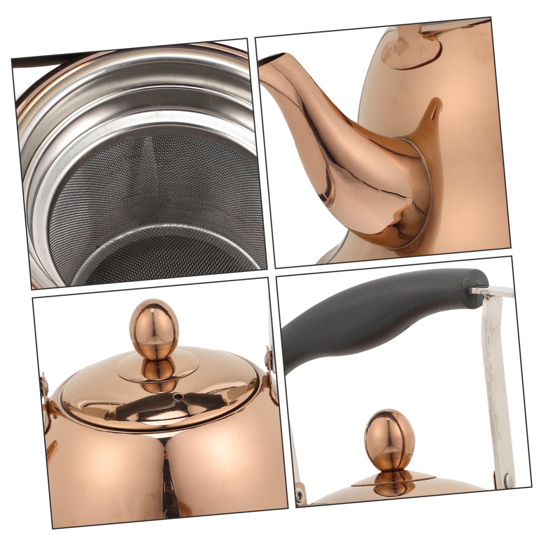 Teiera con fischio Bollitore Teiere Bottiglia d'acqua in acciaio inossidabile Fornello Teiere Teteras para Hervir Caffettiera con fischio in acciaio inossidabile Pentola d'acqua per uso domestico M
