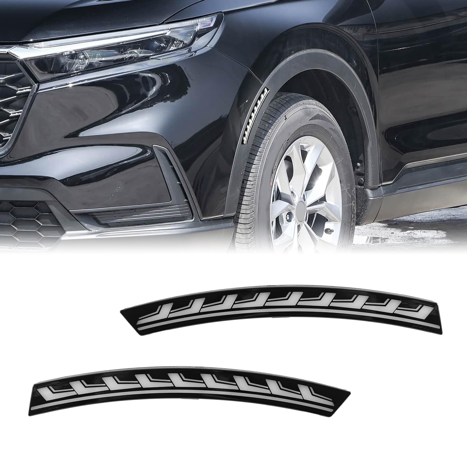 LED Fender Side Marker Lights Compatible with Honda CRV 2023-2026, Wheel Arch White Daytime Running Lights (DRL) Amber Turn Signal Lights Blue Low Beam LIghts