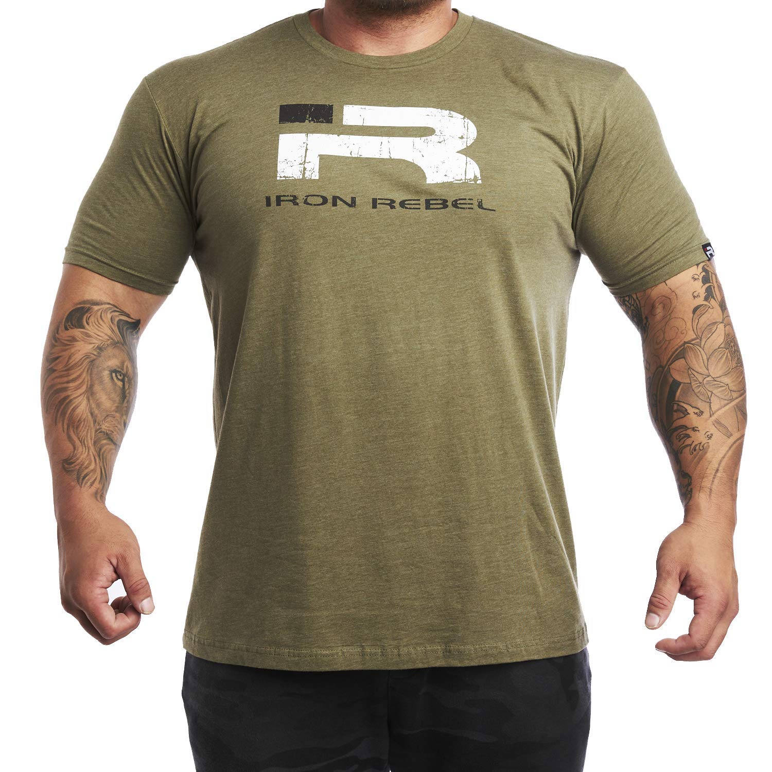Iron Rebel Forged T- Shirt Half-Sleeve Athletic Fit Gym T-Shirt Breathable Material
