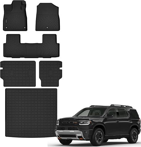 Miniatura 29 de Auxko Alfombrillas para todo tipo de clima, aptas para Honda CR-V 2017-2022, forros de elastómero termoplástico, accesorios para todas