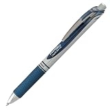 Pentel EnerGel RTX Retractable Liquid Gel Pen, (0.7mm) Metal Tip, Medium Line, Navy Blue Ink 2-Pk (BL77BP2CA) – view 2
