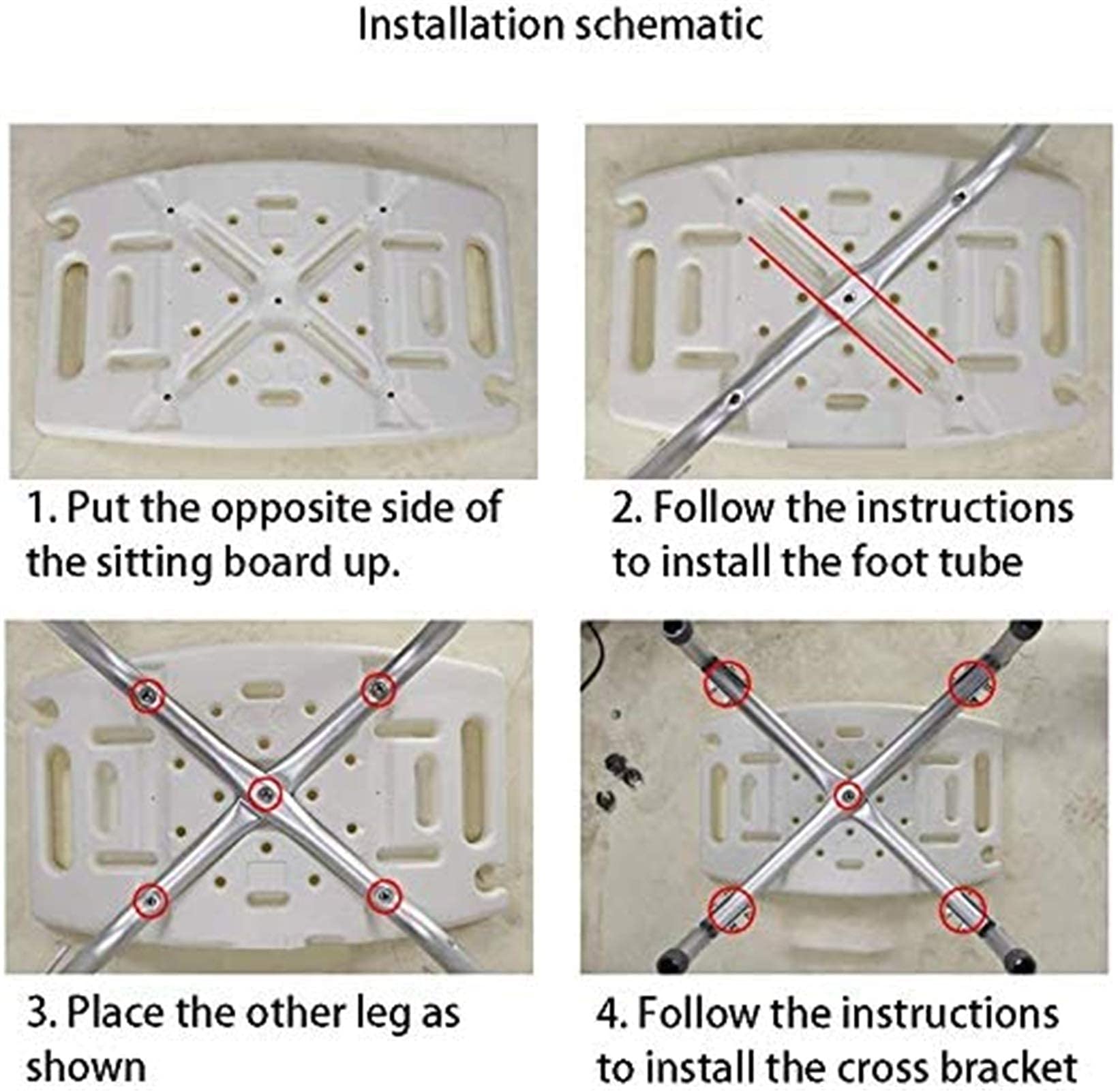 Silla De Ducha Resistente, Silla De Baño, Banco De Ducha Antideslizante De Altura Ajustable, Taburete De Bañera con Apoyabrazos Ocultos Y Respaldo Adecuado para per,R2-Without Backrest