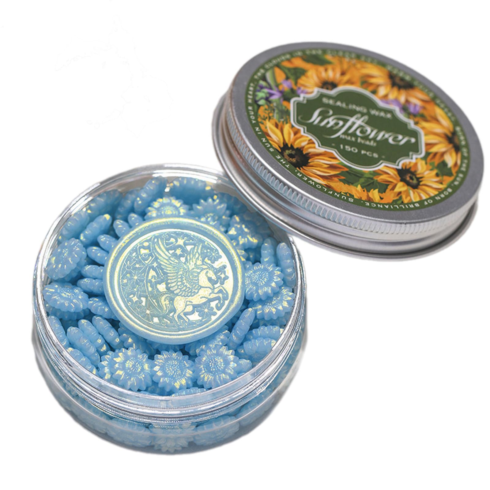 Tsophreniq 150PCS Flower Seal Beads for Invitation Envelope Decorations Invitation Embellishment