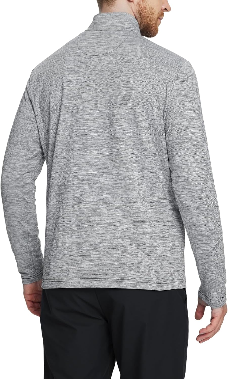 Rouen Quarter Zip Pullover Men Performance Dry Fit Mock Neck Brushed Casual Sports Golf Mens 1/4 Zip Pullover Sweatshirts - Image 3