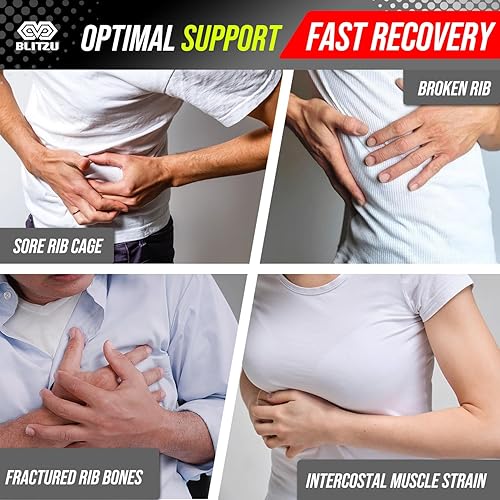 Miniatura 7 de BLITZU 9 pulgadas, 3 paneles de banda posparto para el vientre y carpeta abdominal, cinturón de soporte de compresión para recuperación poscirugía,
