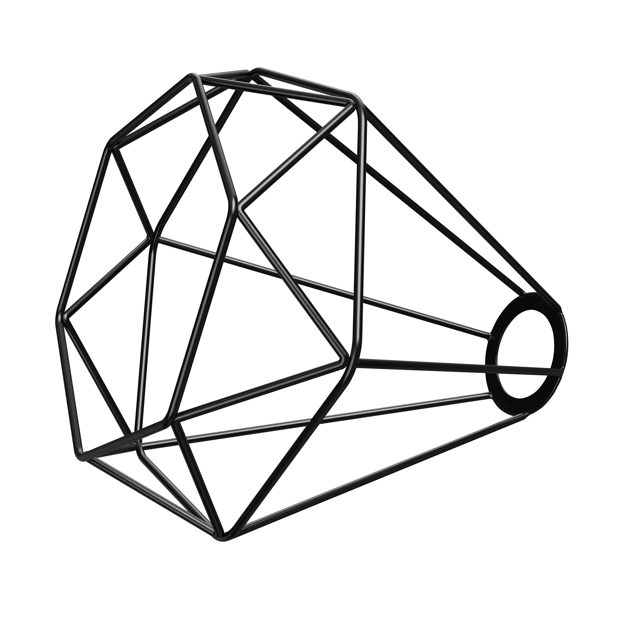 ledscom.de Käfig-Lampenschirm, schwarz, 200mm Ø