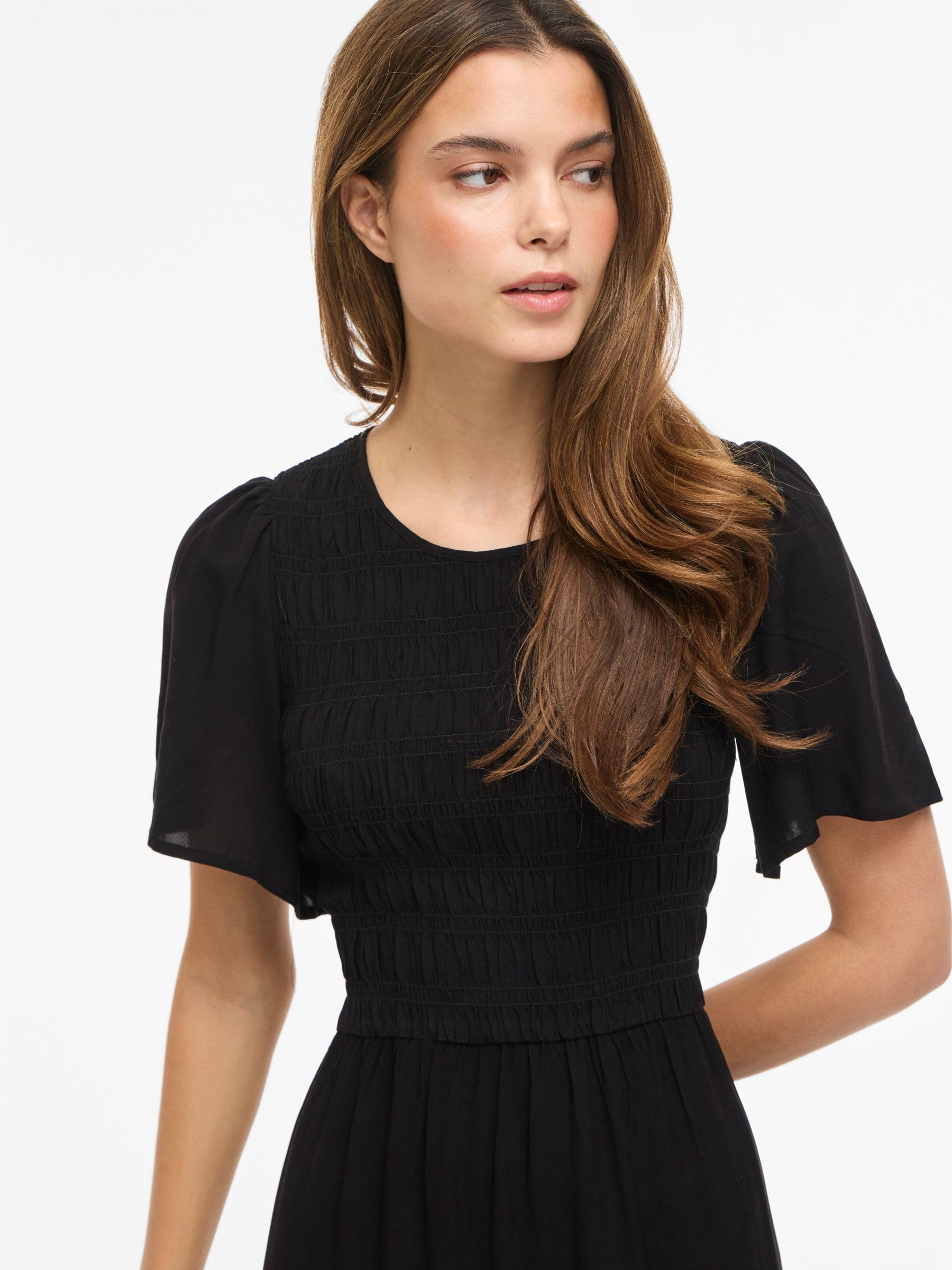 VILA Vilisa S/S Mdi Smock Dress - Noos Vilisa S/S Mdi Smock Dress Noos Femme (Lot de 1)