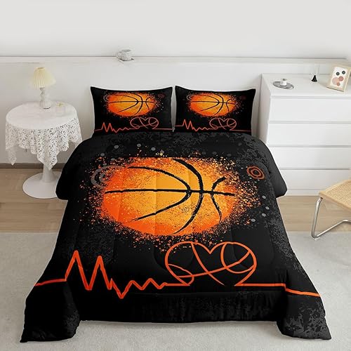 Miniatura 230 de Castle Fairy Juego de ropa de cama de béisbol, tamaño matrimonial, juego de edredón de 3 piezas para niños, niños, adolescentes, decoración