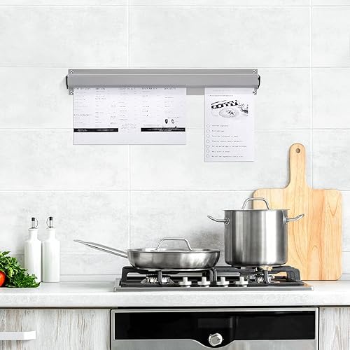 Miniatura 7 de Henoyso Soporte para boletos de restaurante de 16 pulgadas, soporte de recibos, soporte de aluminio para boletos de pedido, estante de cheques de