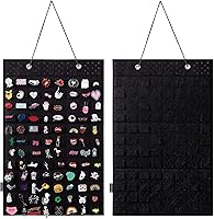 Vista 9 de 2 piezas M-96 ranuras para colgar en la pared, estuche de exhibición de colección de pines, soporte de almacenamiento de colección de broches