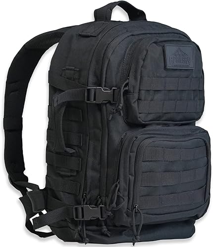 Mochila táctica de 3 días - Estilo clásico, tela Oxford 600D duradera, mochila militar totalmente funcional, Negro -, Mochilas Sling