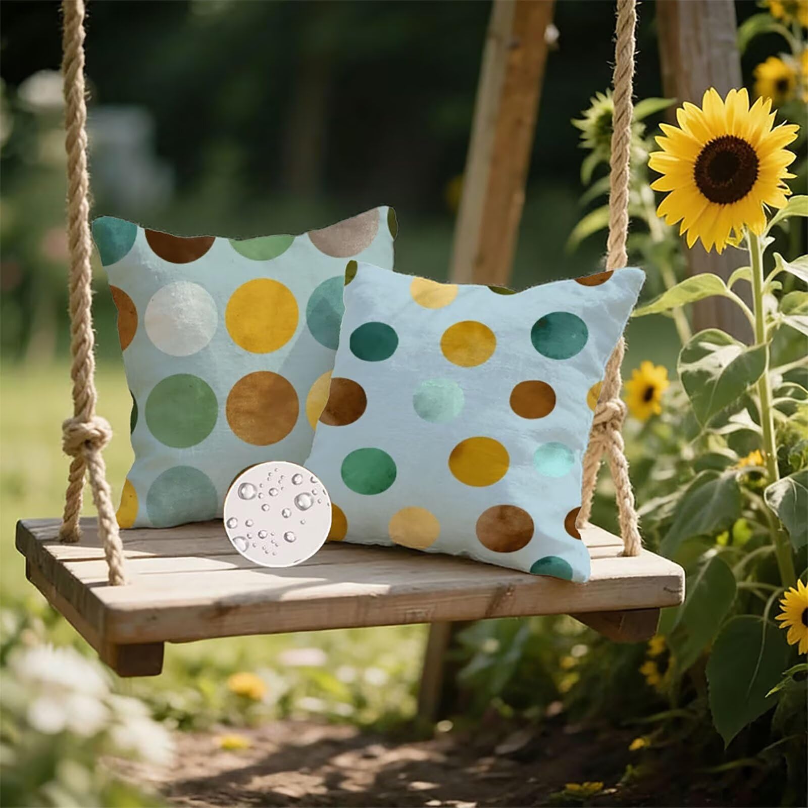 Housse de Coussin Canapé Couleur Orange 60x60cm Exterieur Impermeable GéOméTrie Taie D'oreiller Décoratif Aesthetic Housse Coussin Decoration pour Chambre Sofa Jardin Balcon Terrasse Lot de 2. P-5144