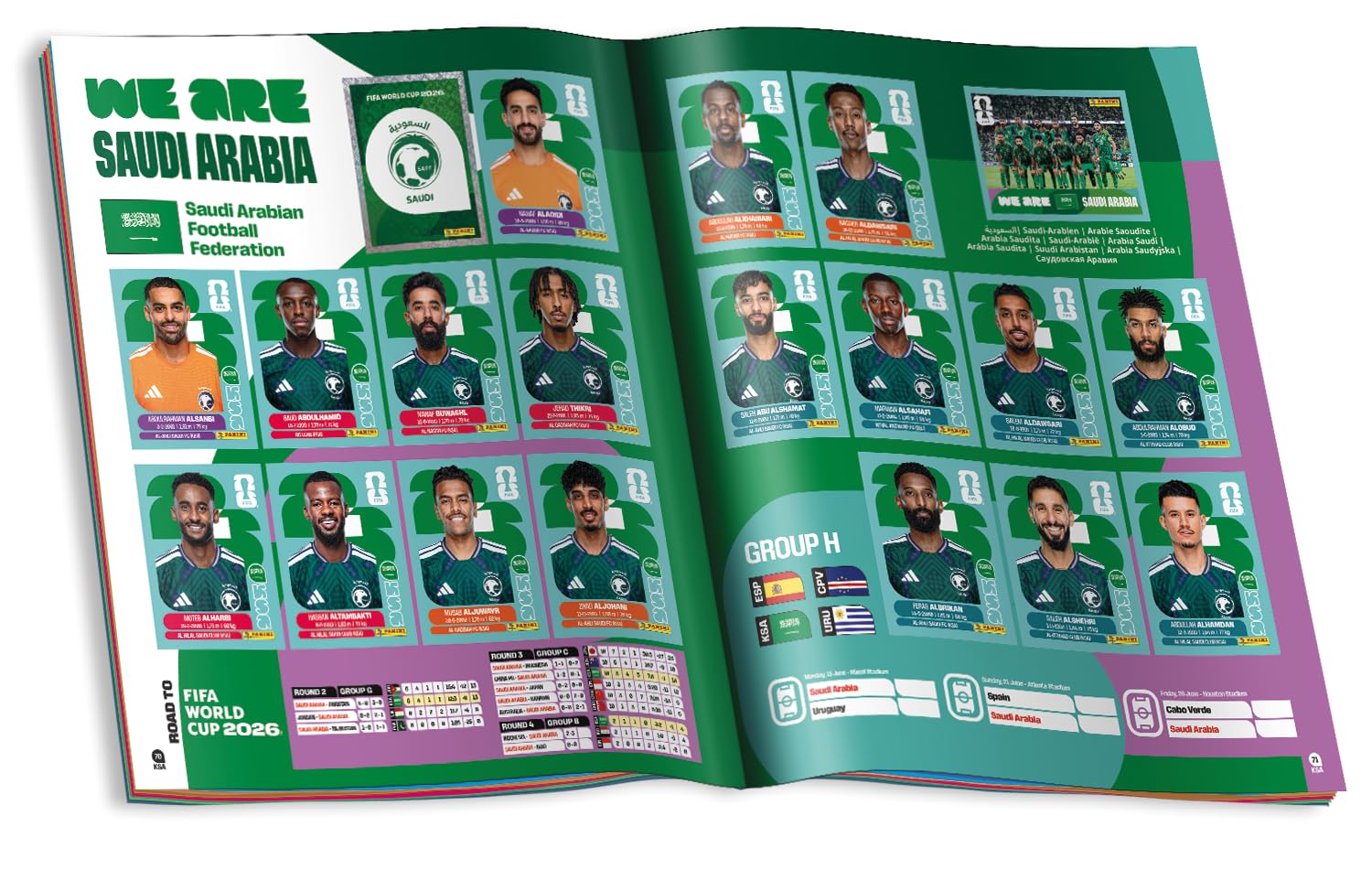 Panini Álbum de calcomanías de la Copa Mundial de la FIFA 2026, multicolor
