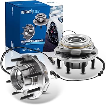 Detroit Axle - 4WD Front Wheel Bearing Hubs for Ford F-250 F-350 Super Duty 2011-2016, Replacement 2012 2013 2014 2015 F-250 F-350 Super Duty (SRW) Wheel Bearing and Hubs Assembly Set