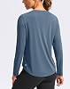 Camisetas Deportivas de Manga Larga para Mujer, Secado Rápido, Escote en V, Tallas XS-3XL 3