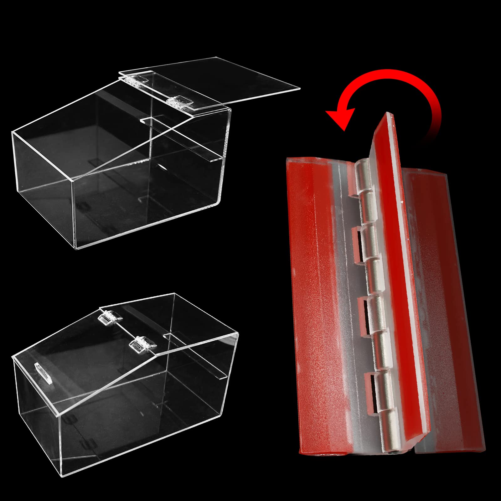 Self-Adhesive Cabinet Hinges - 6 Pack -5