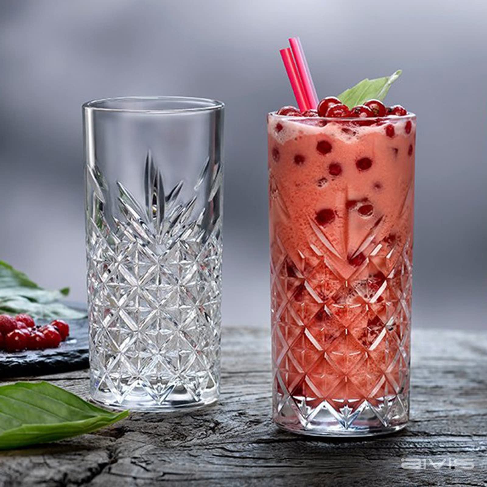 Glas-Kaffeetassen, 2 Stück, hohe Trinkgläser, Haushalt, Küche, Glaswaren-Set, Barzubehör, Becher für Wasser, Bier, Saft und Cocktail, Glas-Kaffeetassen (Farbe: klein, 300 ml, 2 Stück)