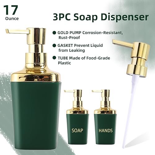 Miniatura 34 de Cubo de basura pequeño para baño con tapa de cierre suave, cubo de basura de acero inoxidable de 10 litros/2.6 galones con cubo interior extraíble