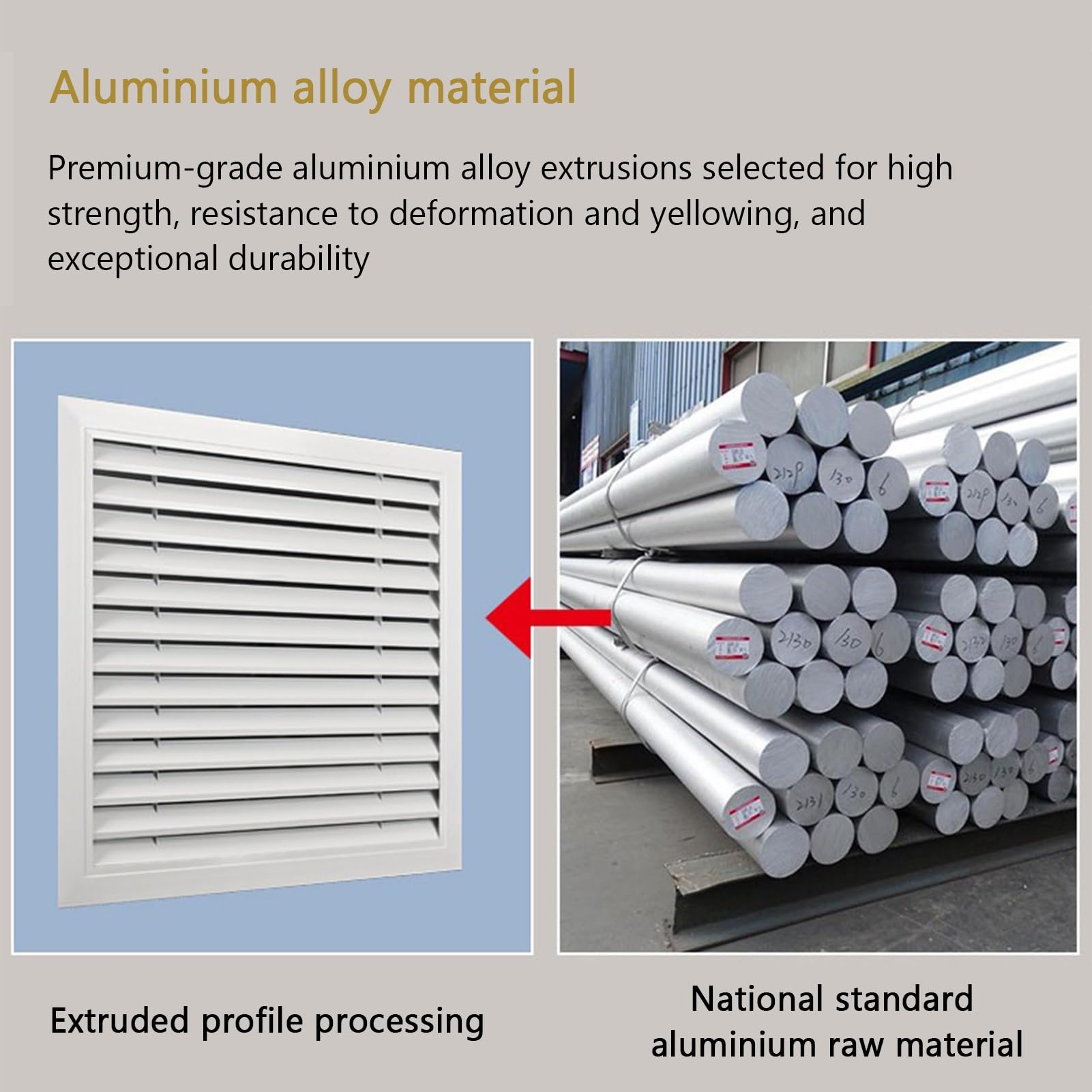 Cubierta del Radiador Rejilla de Ventilación Aluminio Cómodo Armario Pared para Calentador Conductos Sala Estar(31.50 x 23.62in/800 x 600mm)
