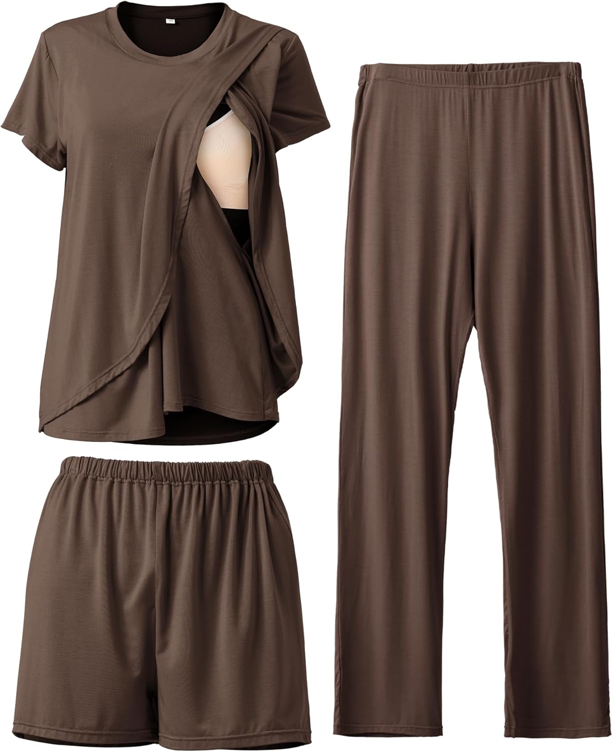 Maternity Nursing Pajama Sets Rnxrbb Piece Postpartum Nursing