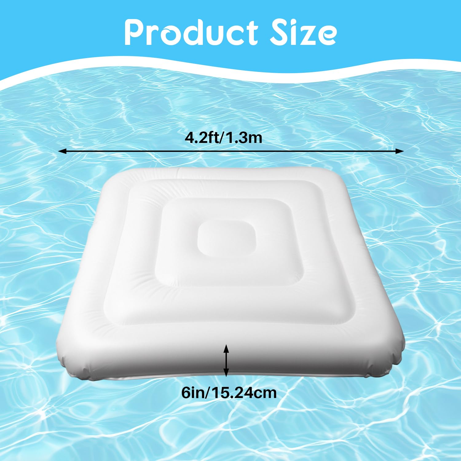 Cubierta Inflable para Bañera de Hidromasaje de 4.2 Pies con Aislamiento