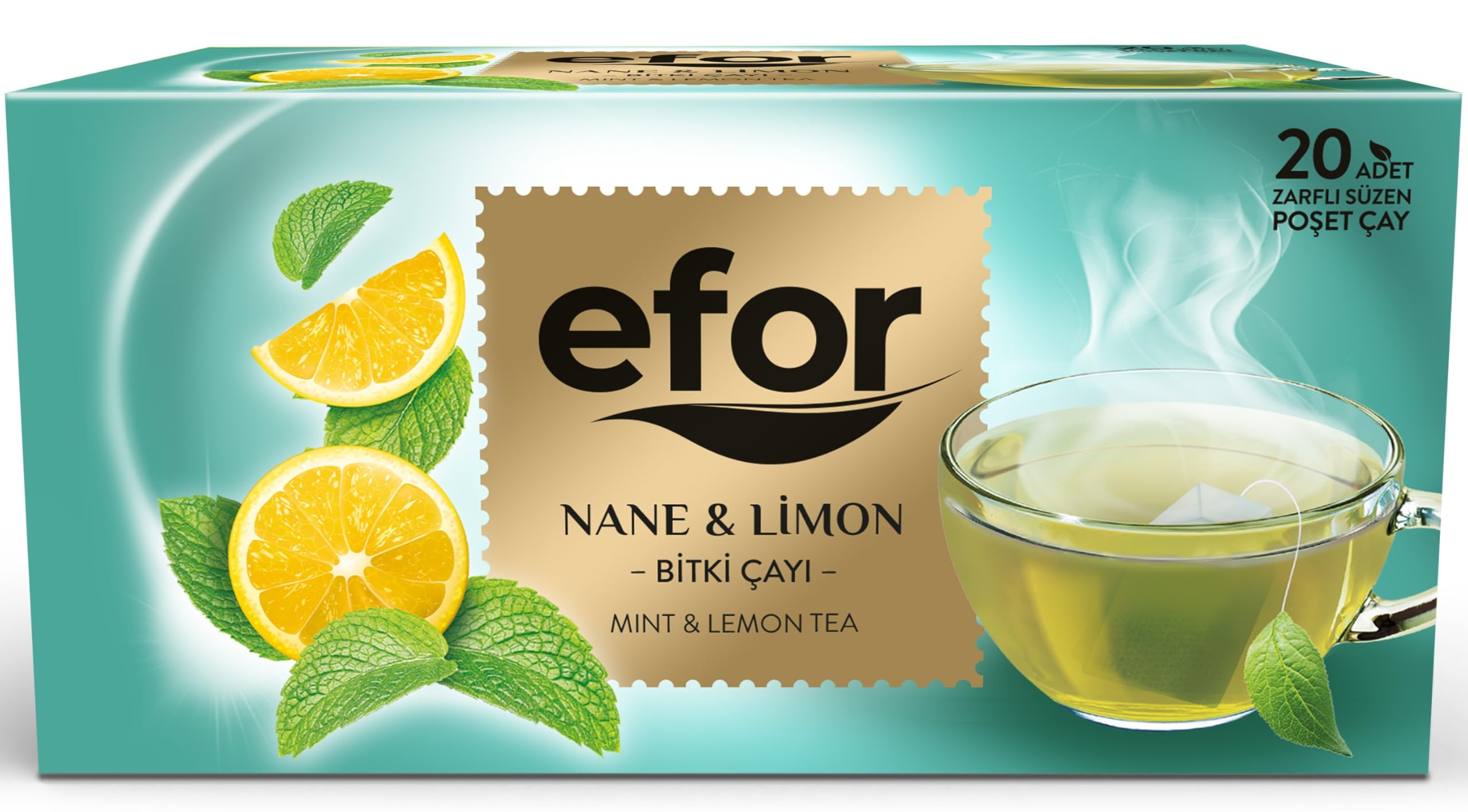 Efor Nane & Limon Bardak Poşet Çay 20x2g