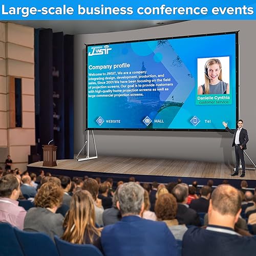 Vista 28 de Frront - Pantalla de proyector y pantalla de proyección de doble tamaño Front Projection
