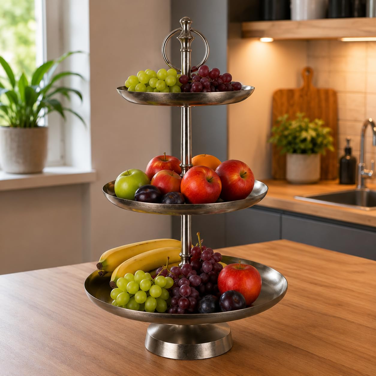 Edle Etagere 3 Etagen - Metall - 50cm x 29cm
