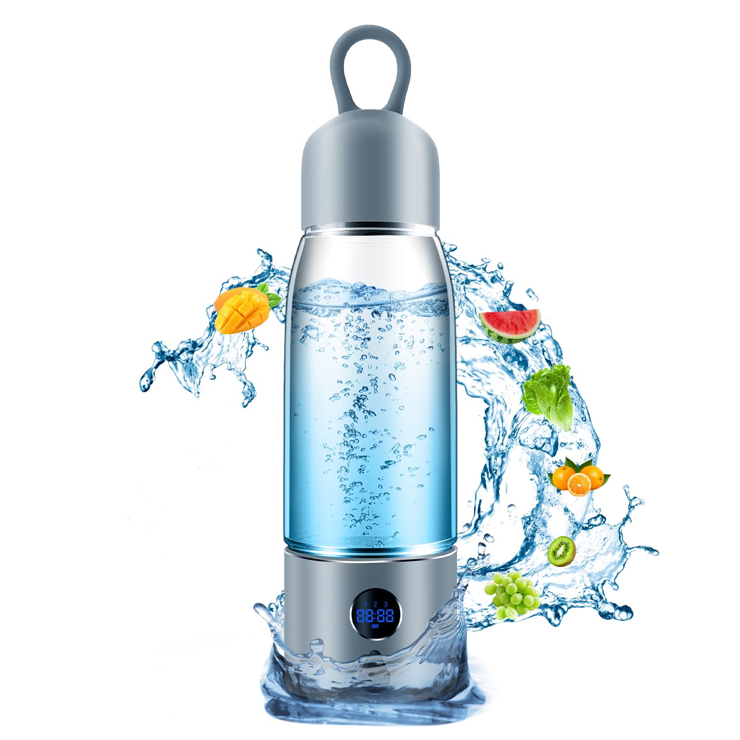 Hydrogen Water Bottle with Three Modes Produces 5000 PPB of Hydrogen Water in 8 Minutes Made of Aluminium