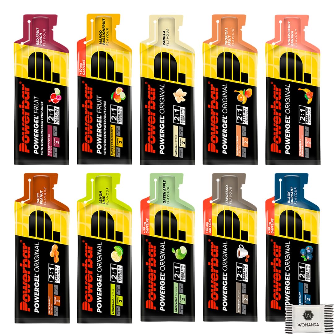 PowerBar PowerGel Original Mixbox - High Carb Energy Gel - pakiet zapoznawczy (5 x 41g, mieszany)