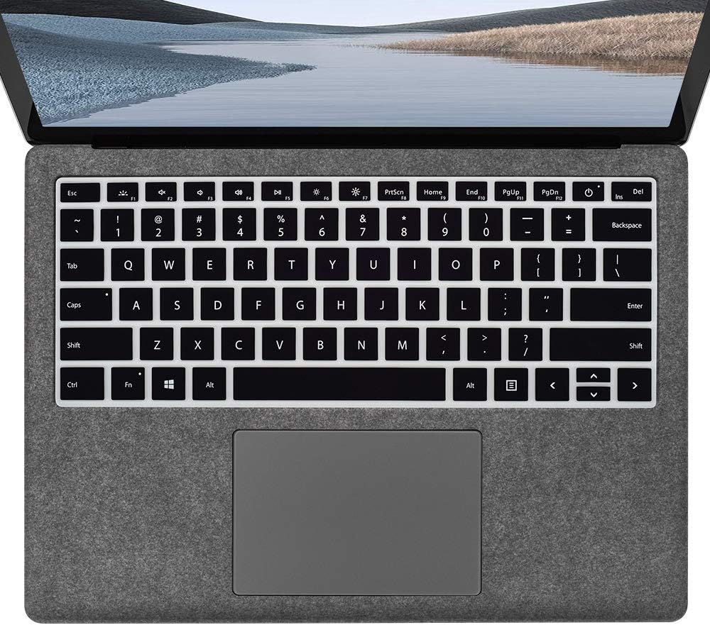 Ultra Thin Keyboard Cover for Microsoft Surface Laptop 6, 5, 4, 3 - 13.5 & 15 Inch Keyboard Skin Protector, Surface Laptop Studio 14.4", "Accessories, Black