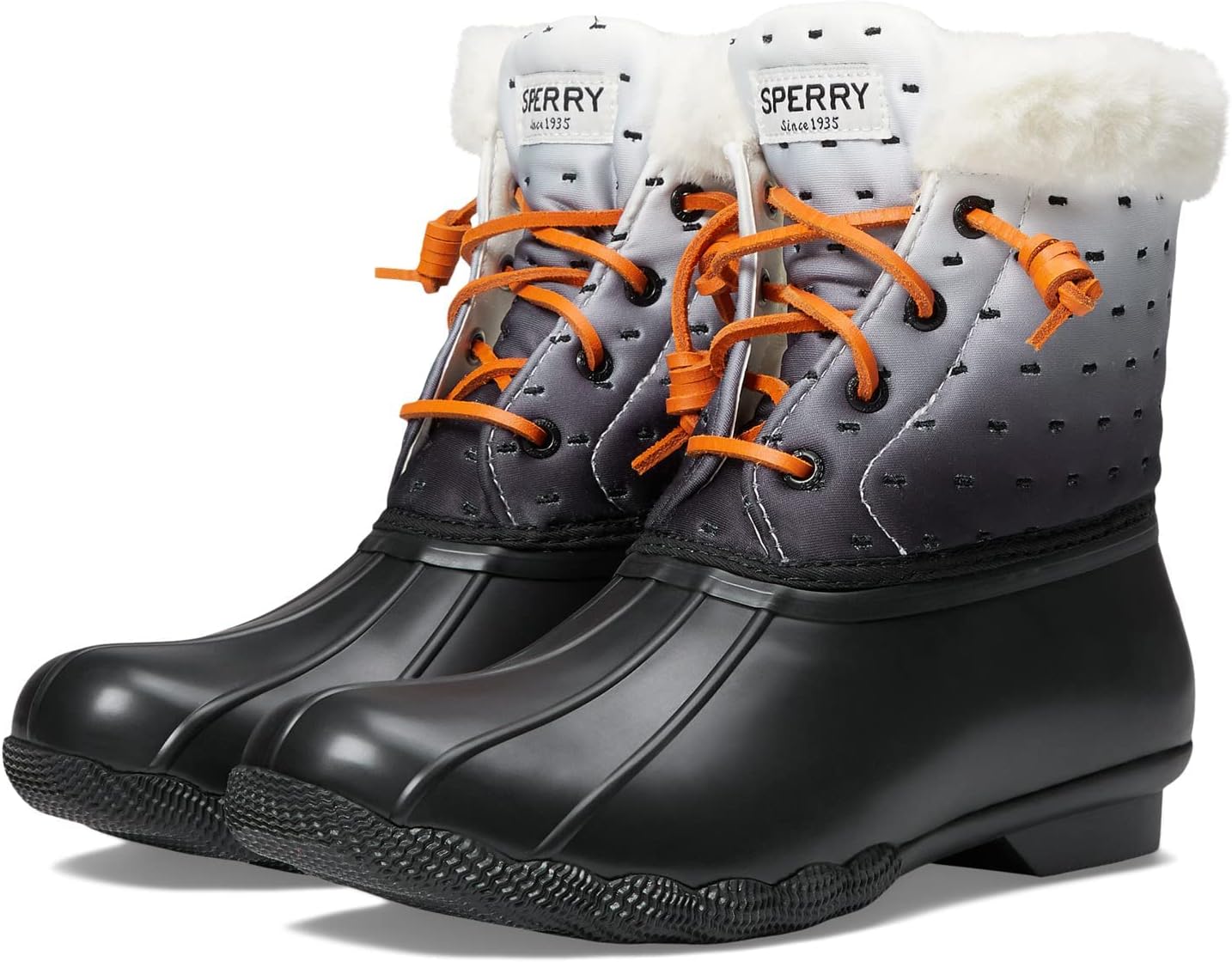 Sperry Women's Calf High Boot Winter, Shibori Black, Sperry