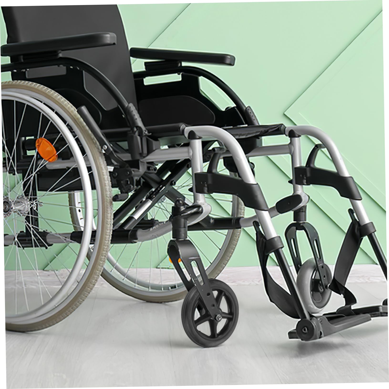 Ruedas Delanteras de Repuesto 6 Pulgadas para Silla de Ruedas Rodamientos Resistentes 2 Unidades para Uso en Interiores y Exteriores
