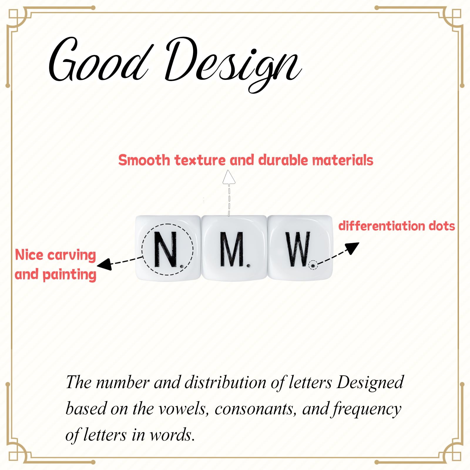 12 Pcs The Crossword Solitaire Game in White with Tin Box & Velvet Bag, Large Spelling Letter Dice Game for Adults, Travel & Game Night - Image 5